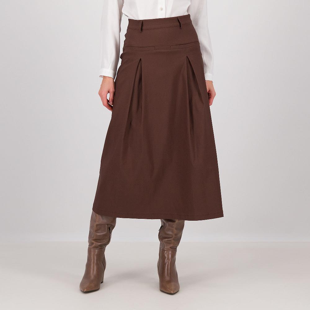 QVC M’ama Gonna lunga con tasche a filetto tessuto elasticizzato