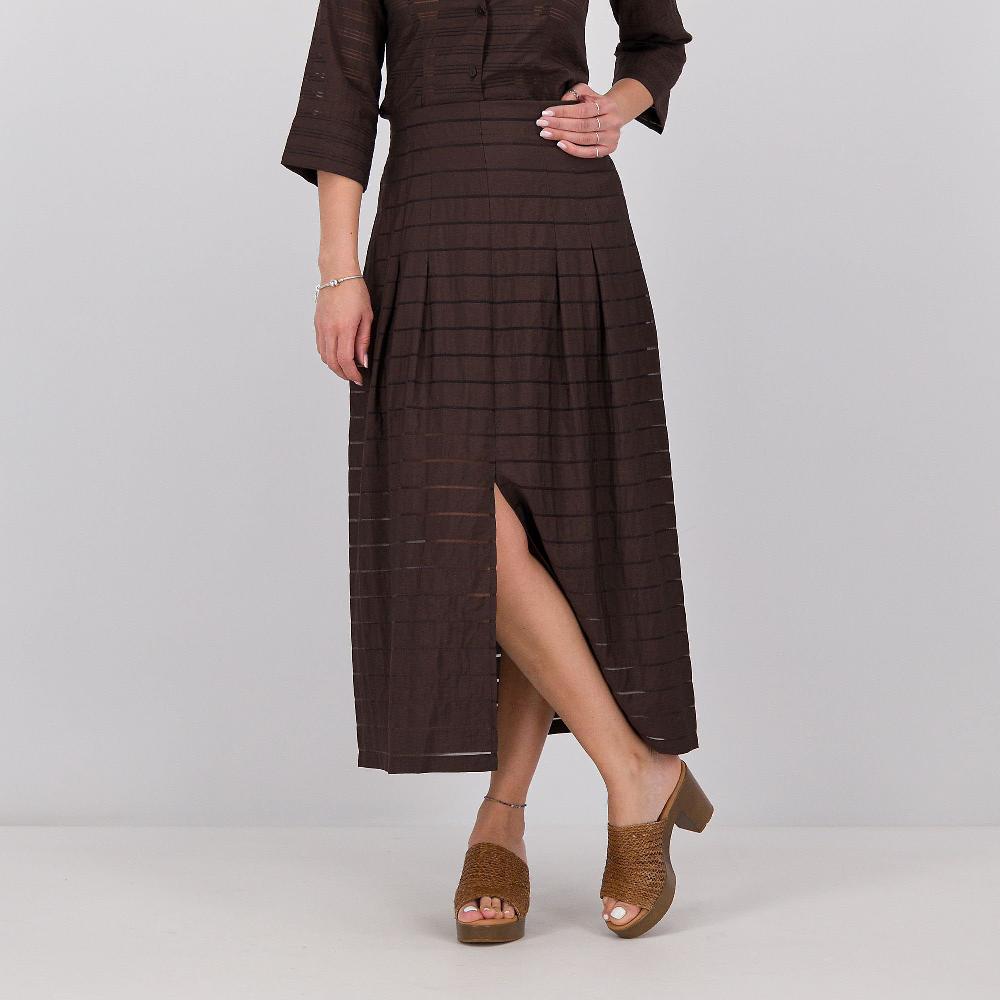 QVC M’ama Gonna lunga in tessuto mosso con sottogonna