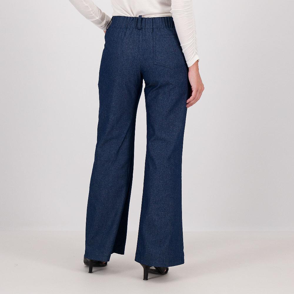 QVC M’ama Jeans Gamba Ampia Lunghezza Al Tallone Con Tasche