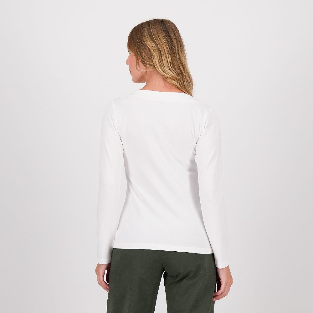 QVC M’ama Maglia Maniche Lunghe Con Scollo A Barca E Arriccio Sul Fianco