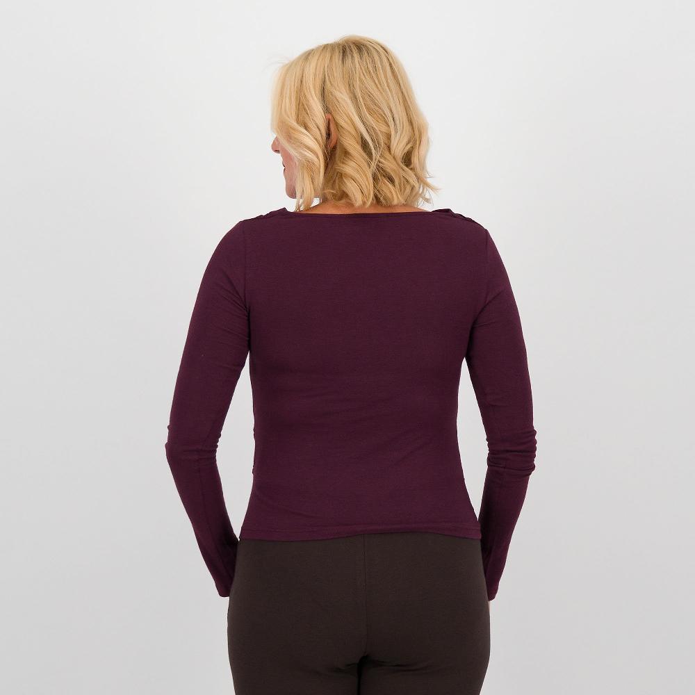 QVC M’ama Maglia Tinta Unita In Filato Misto Viscosa E Lana Merino