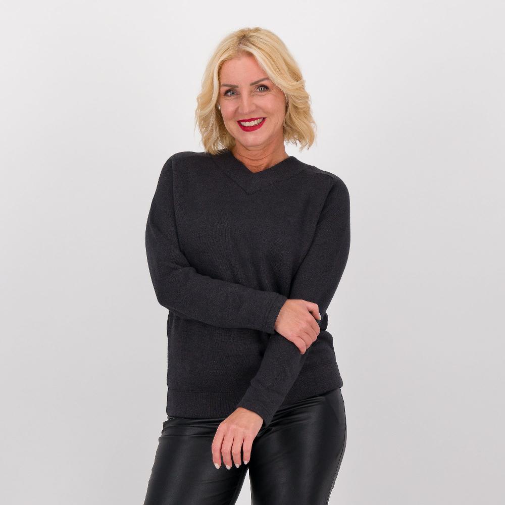 QVC M’ama Maglioncino in maglia mano cashmere con filo lamé
