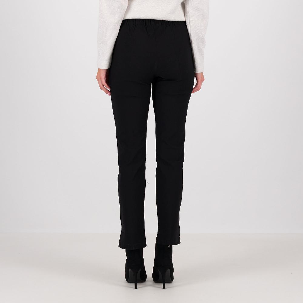 QVC M’ama Pantaloni A Sigaretta Tessuto Elasticizzato Con Spacchi Al Fondo