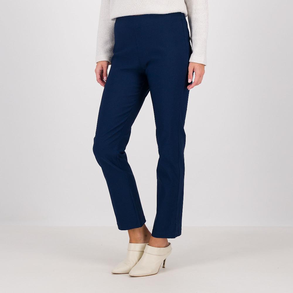 QVC M’ama Pantaloni a sigaretta tessuto elasticizzato con spacchi al fondo