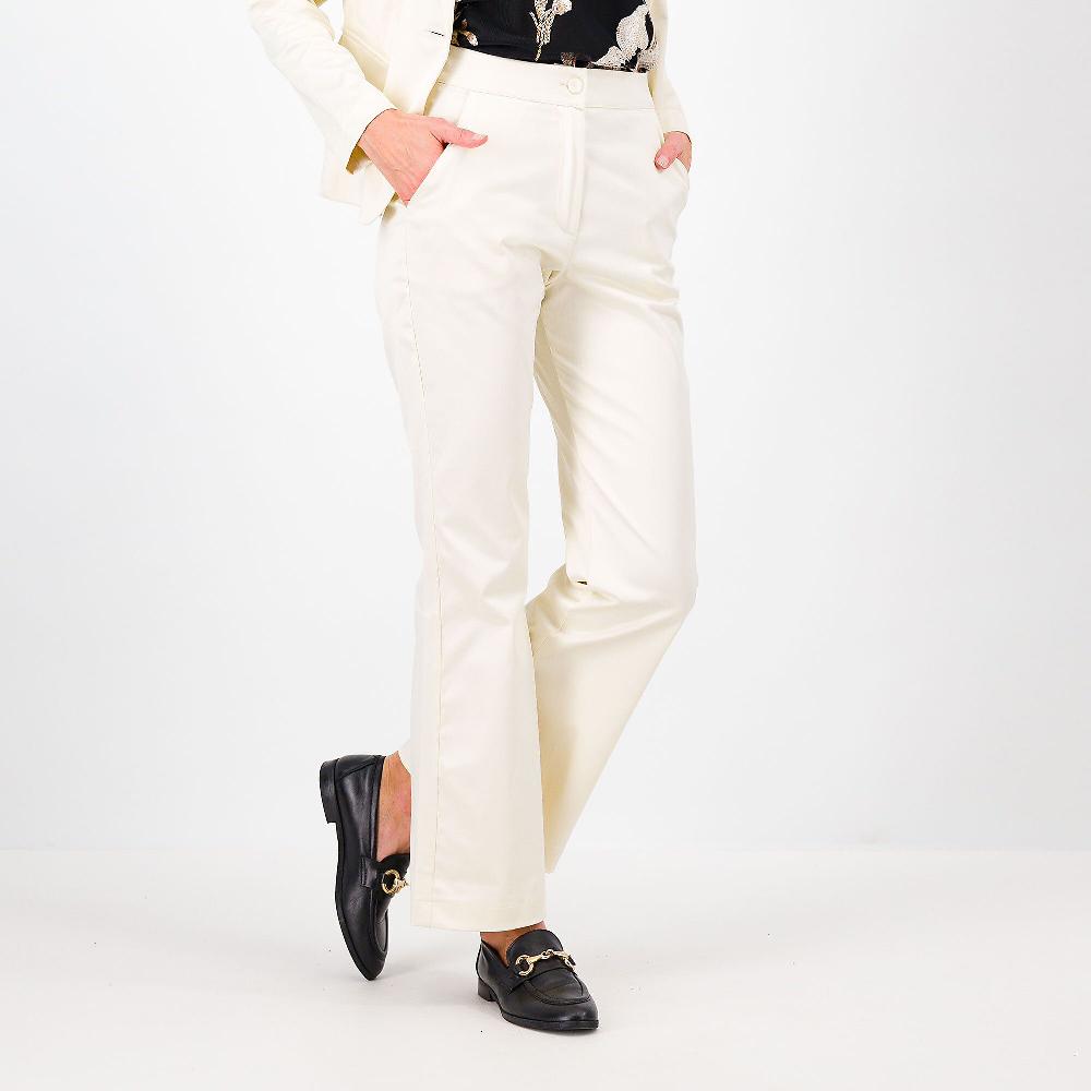 QVC M'ama Pantaloni bootcut in raso lunghezza alla caviglia