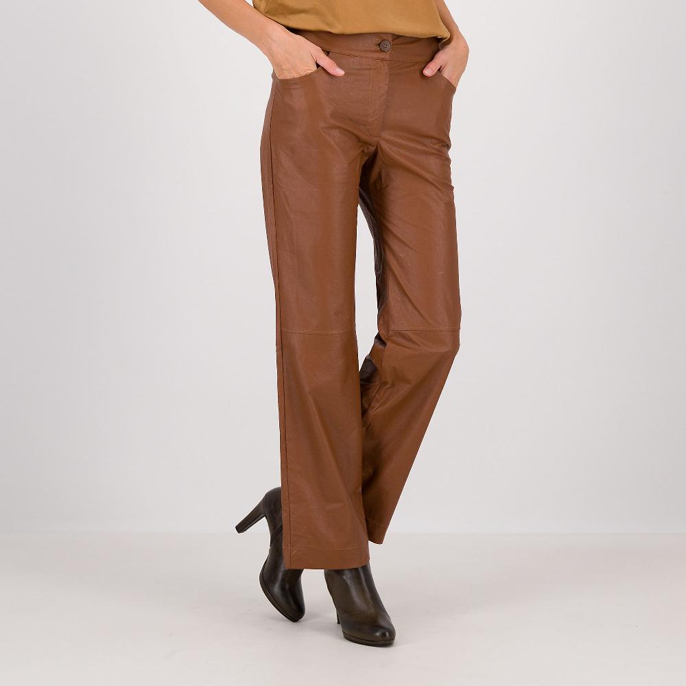 QVC M’ama Pantaloni in tessuto spalmato leggermente elastico
