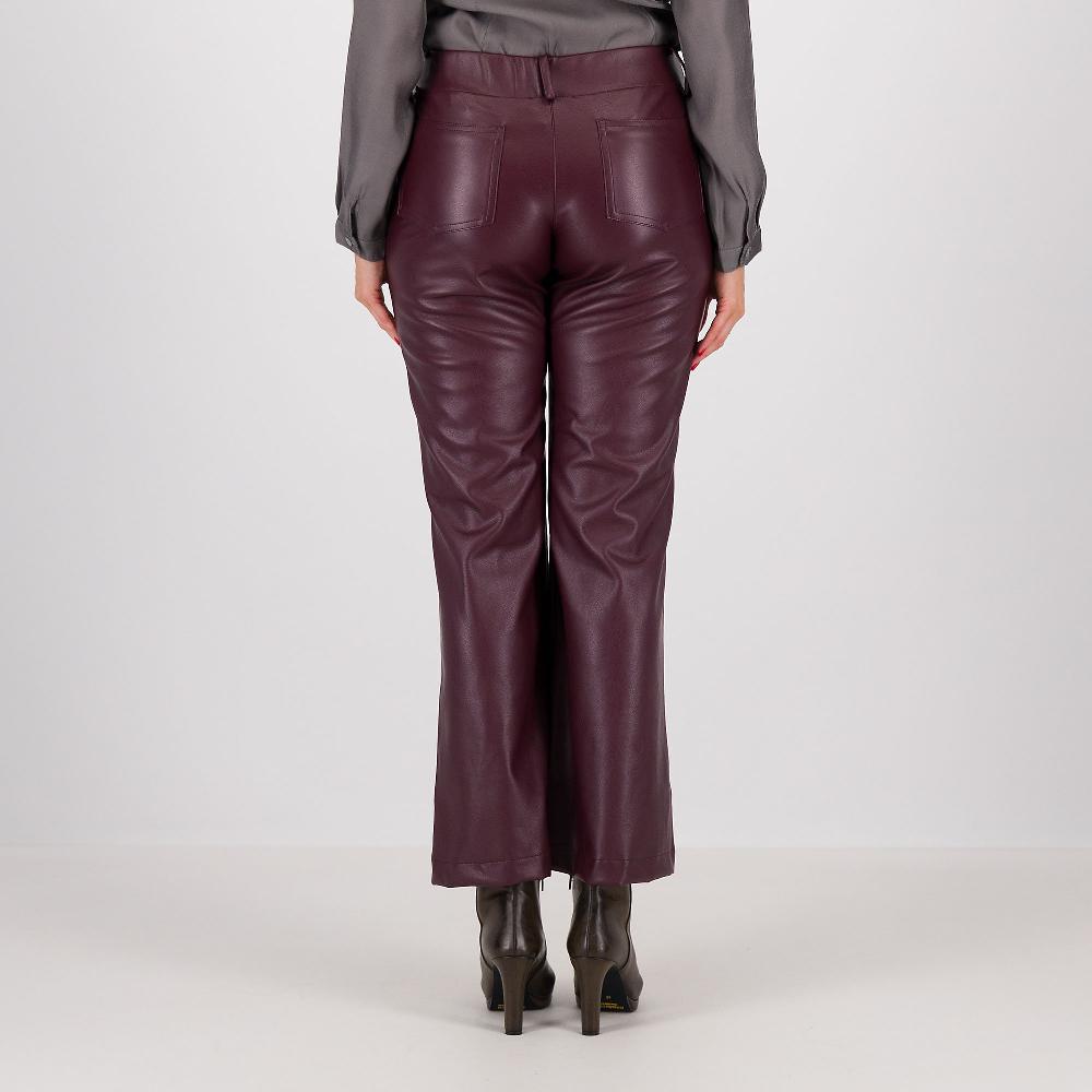 QVC M’ama Pantaloni Svasati Con Elastico Dietro In Tessuto Spalmato