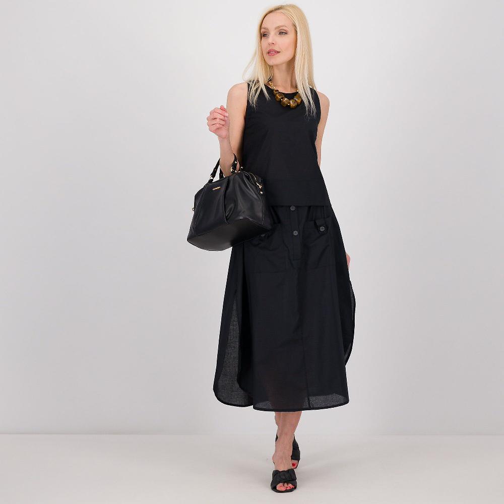 QVC M’ama Top Smanicato In Mussola Di Cotone Mano Seta