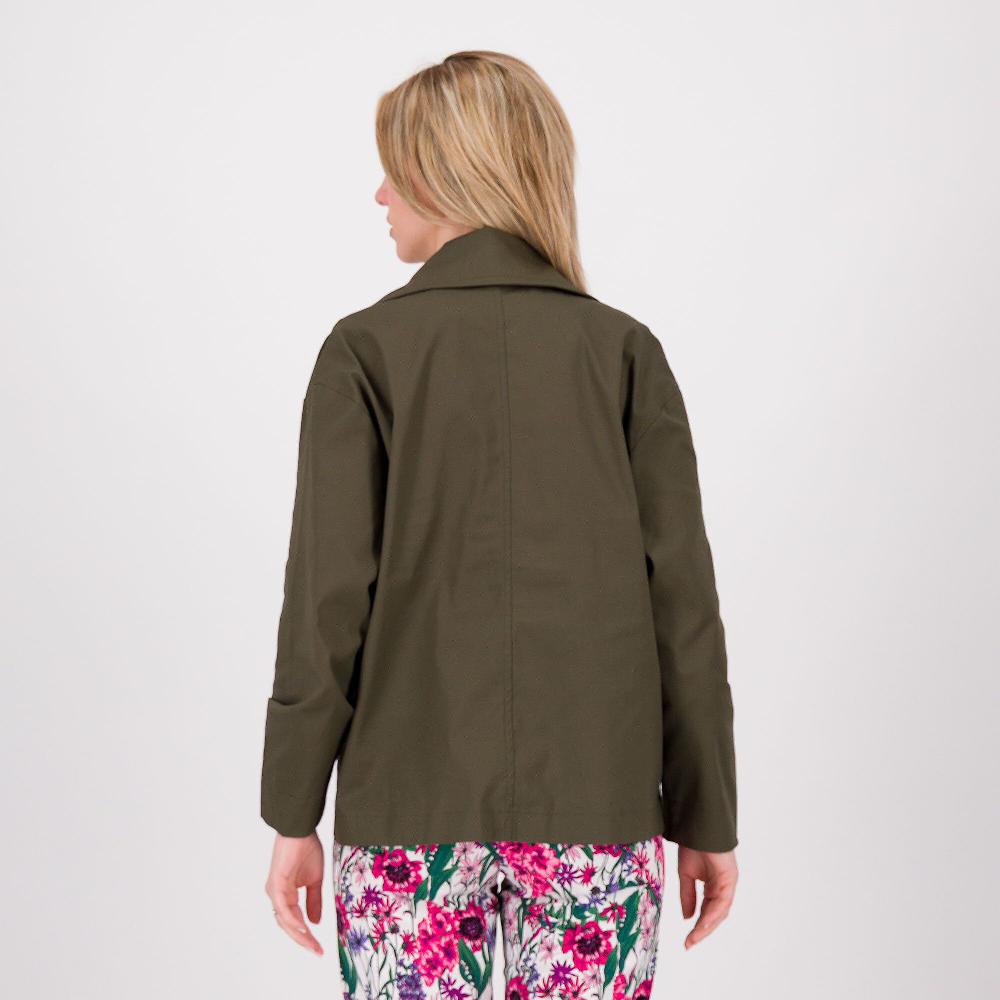 QVC M’ama Trench Corto In Tessuto Twill Con Collo Rever
