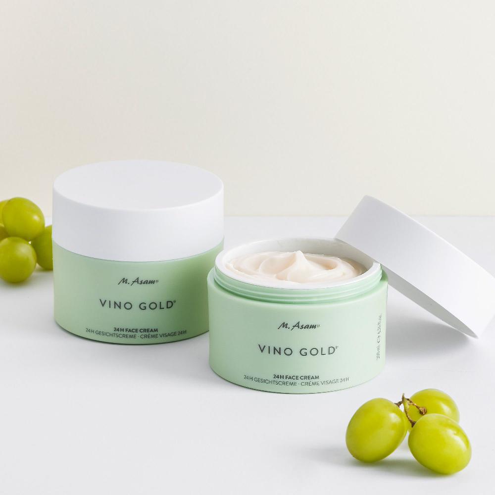 QVC M. Asam 2 creme viso giorno e notte antirughe Vino Gold 24H