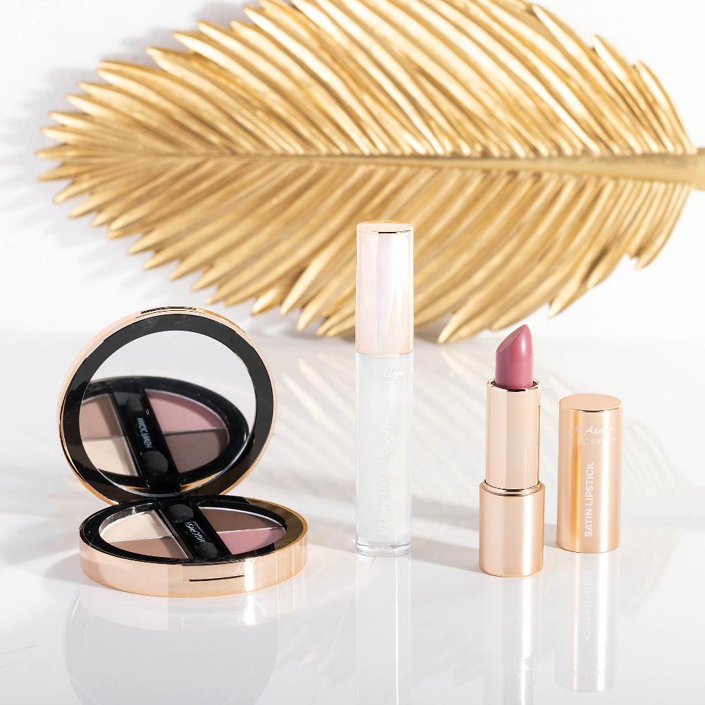 QVC M. Asam Kit make-up: ombretti rossetto e lucidalabbra