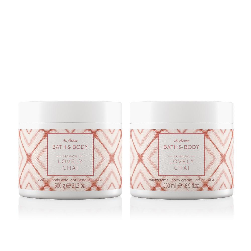 QVC M. Asam Lovely Chai Scrub e crema nutriente corpo