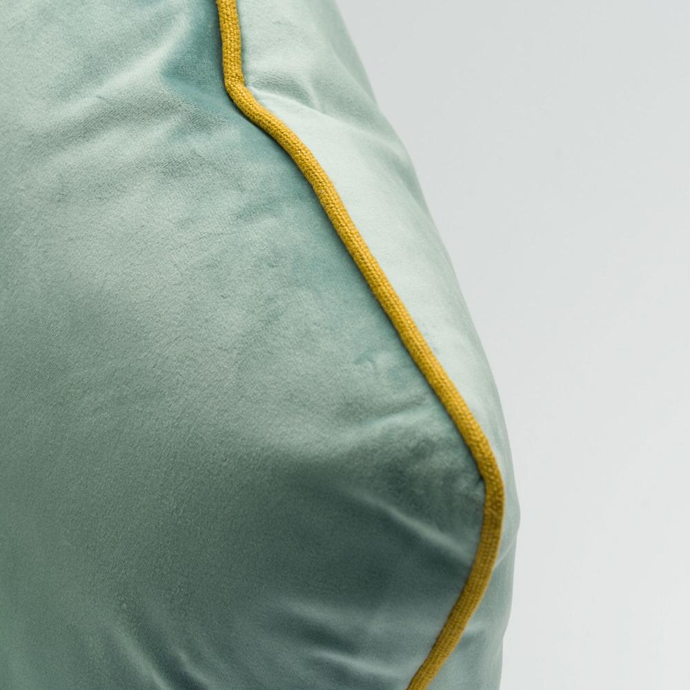 QVC Maddalena Home Cuscino Quadrato Con Piping Lino A Contrasto 50x50cm