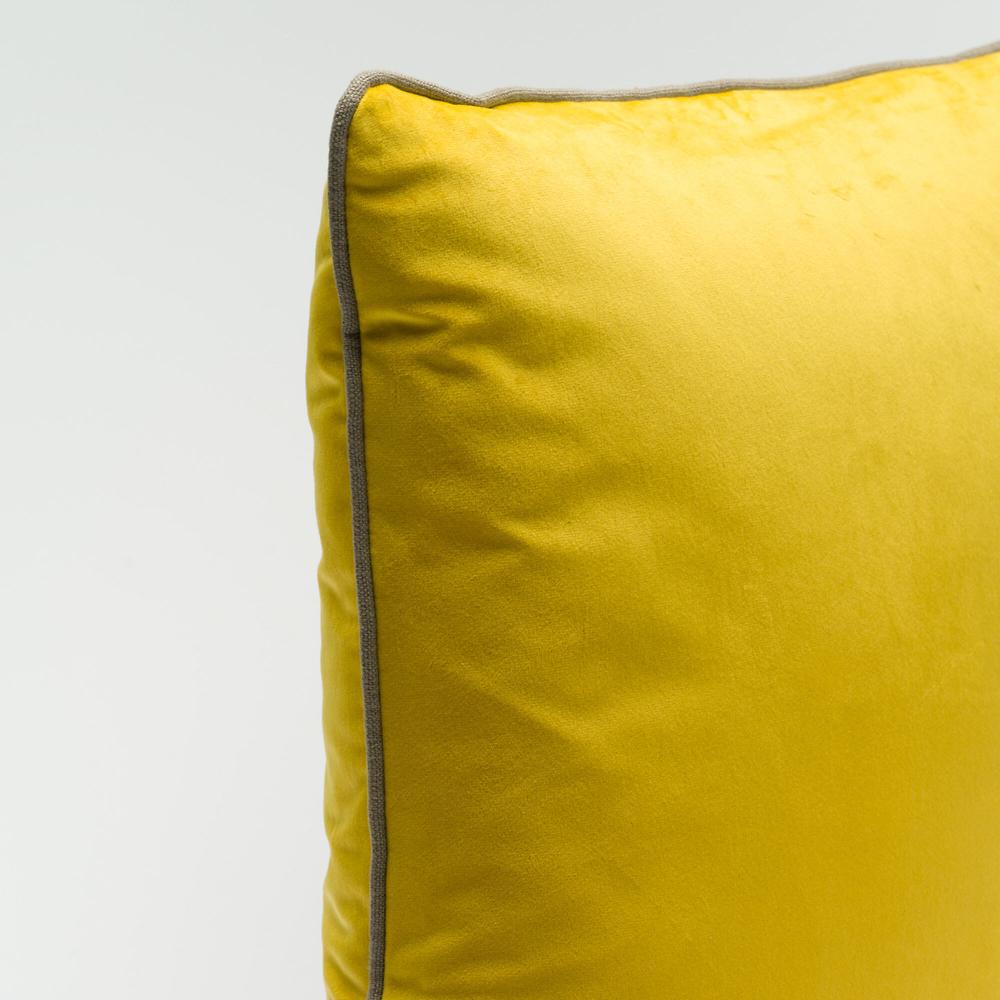 QVC Maddalena Home Cuscino Quadrato Con Piping Lino A Contrasto 50x50cm