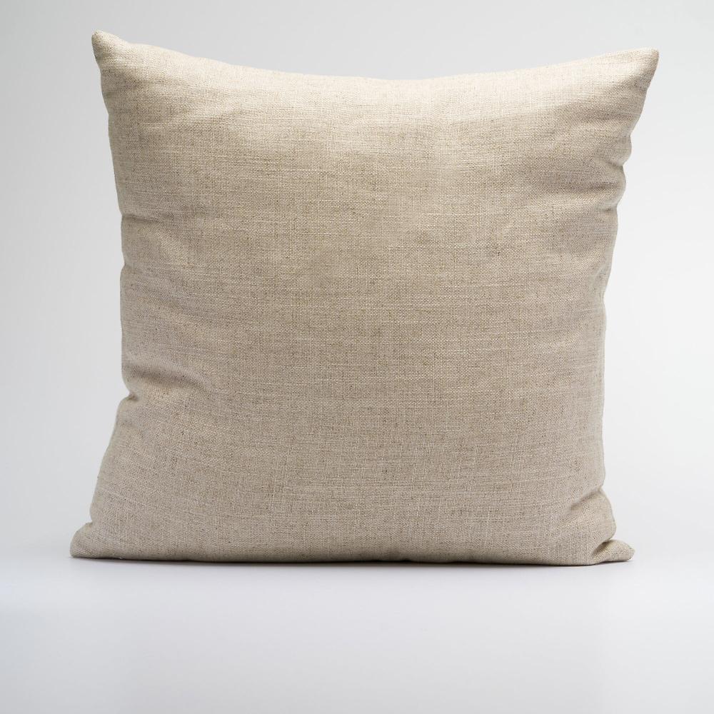 QVC Maddalena Home Cuscino Quadrato Misto Lino Ricamo Stella Marina 45x45cm