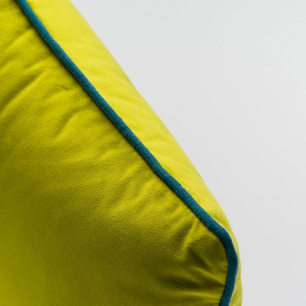 QVC Maddalena Home Cuscino Rettangolare Con Piping Lino A Contrasto 32x50cm