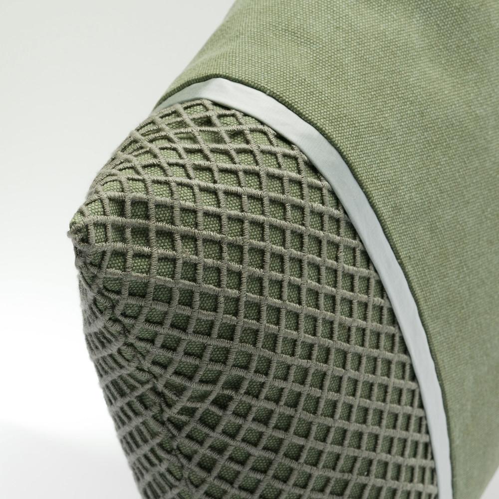 QVC Maddalena Home Cuscino Rettangolare Misto Lino Inserto Macramè 30x45cm