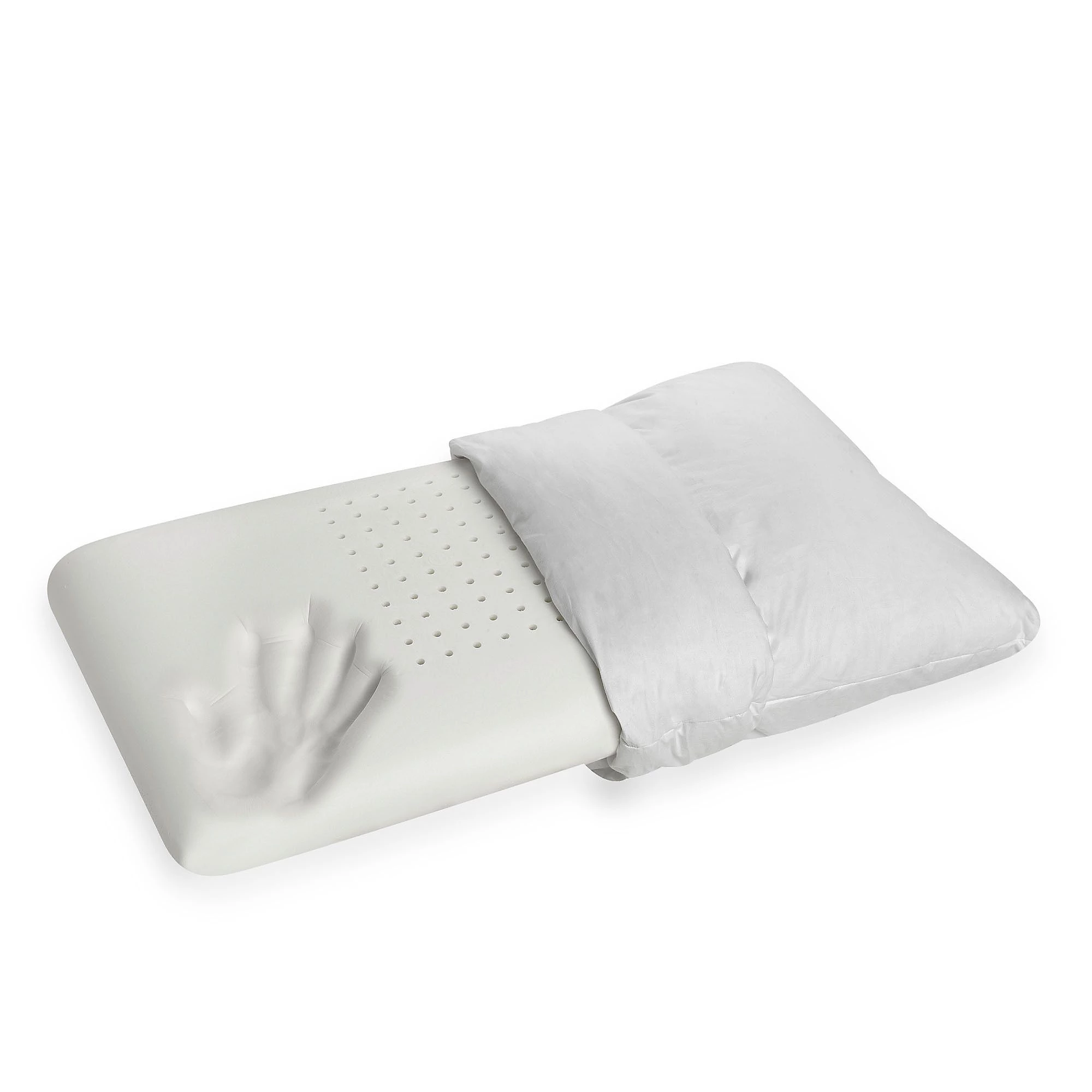 QVC Magniflex Guanciale In Memoform Con Rivestimento Imbottito In Piuma