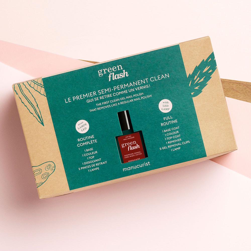 QVC MANUCURIST LED Kit: Lampada Base E Top Coat Smalto Solvente Pinze