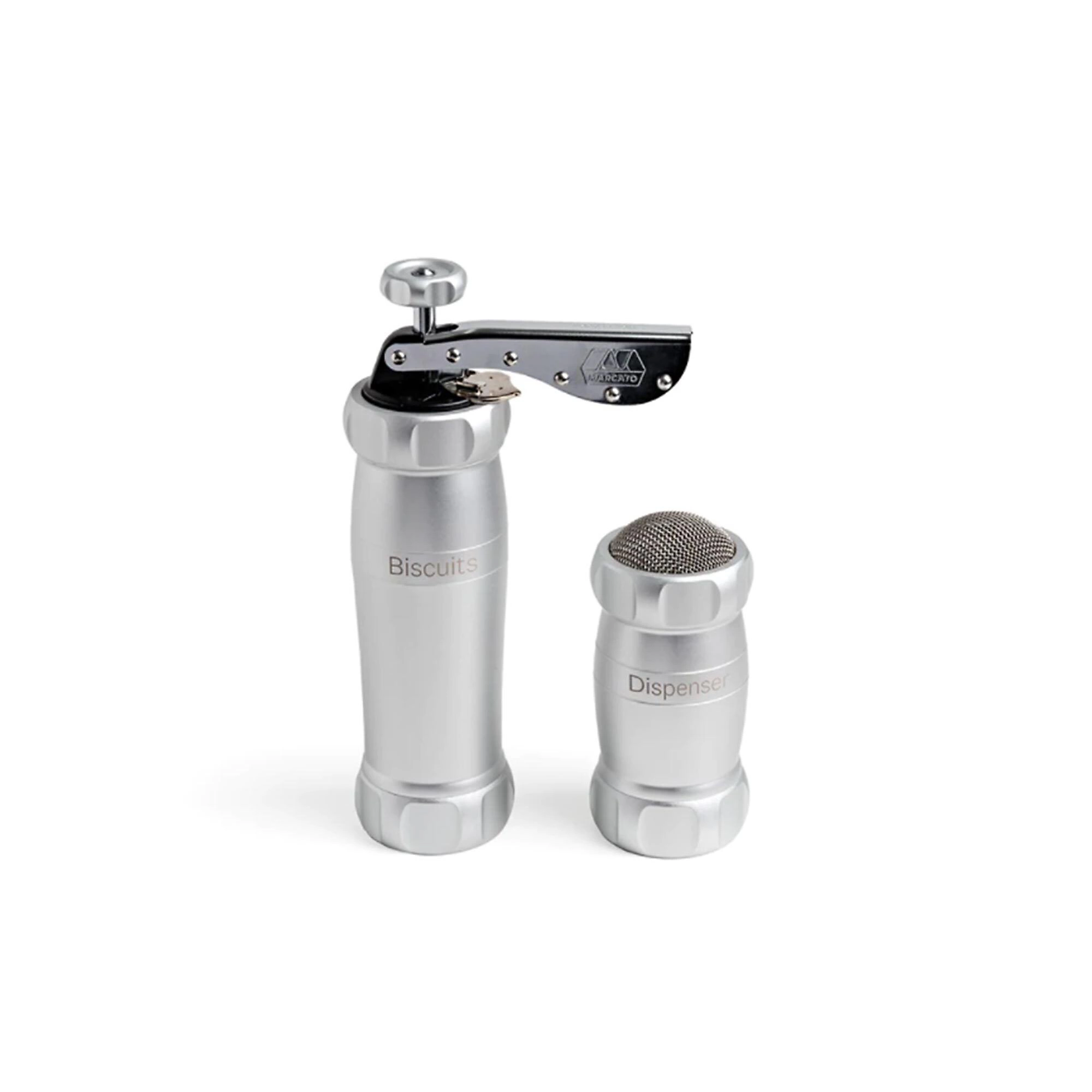 QVC Marcato Set per Biscotti con pressa per biscotti 20 forme e dispenser