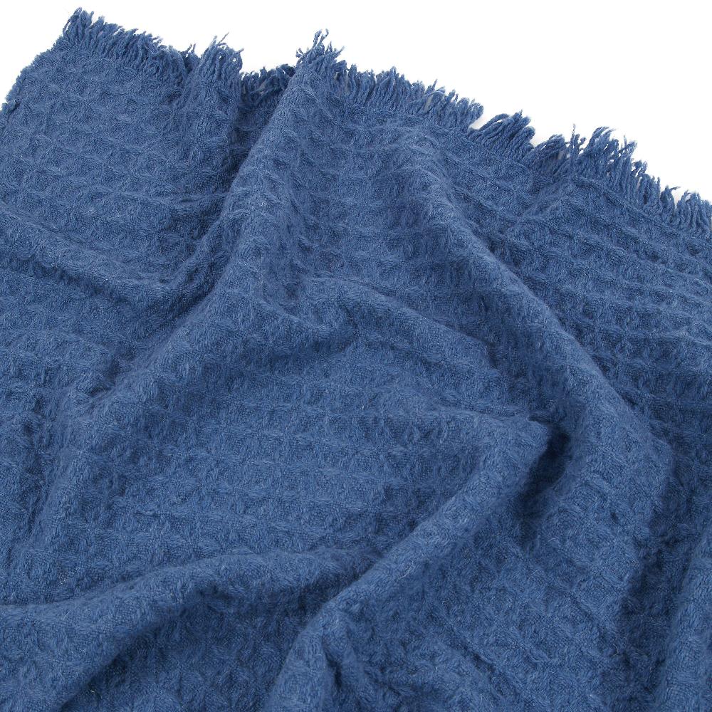 QVC Marzotto Home Ape Coperta A Nido D'ape In Misto Lana Merino