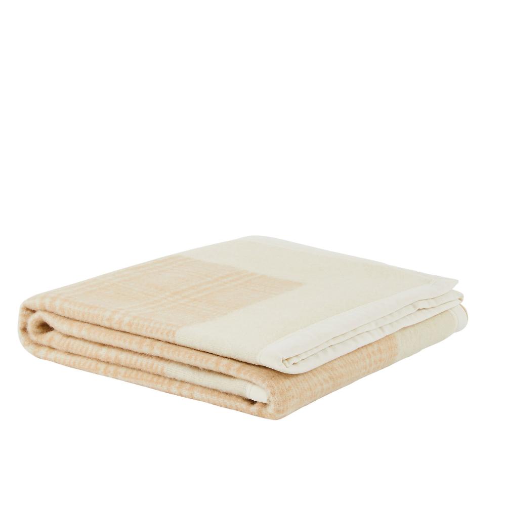 QVC Marzotto Home Coperta Prince in 100% lana vergine con bordo