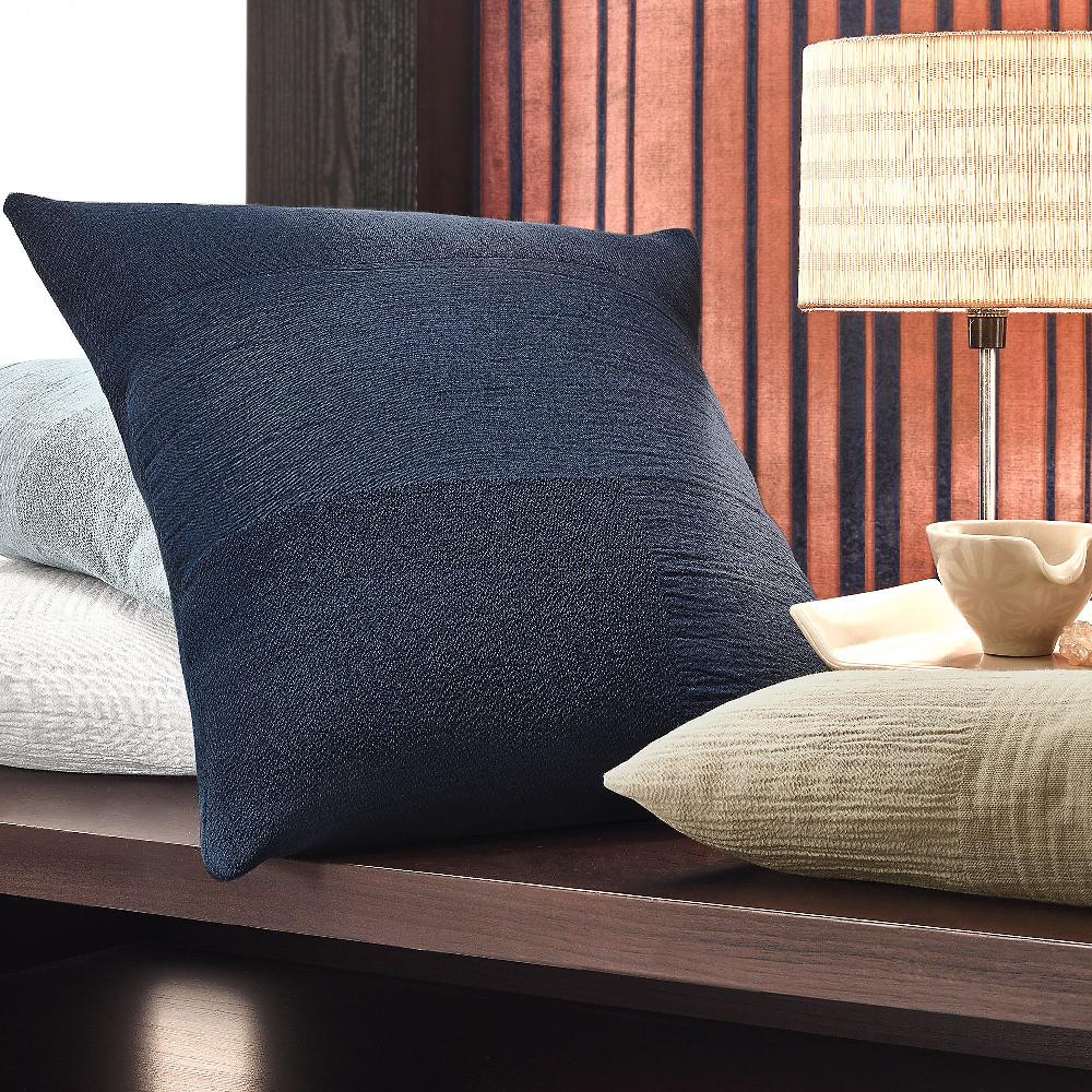 QVC Marzotto Home Cuscino Arredo In Cotone Jacquard Shabbato Mediterraneo