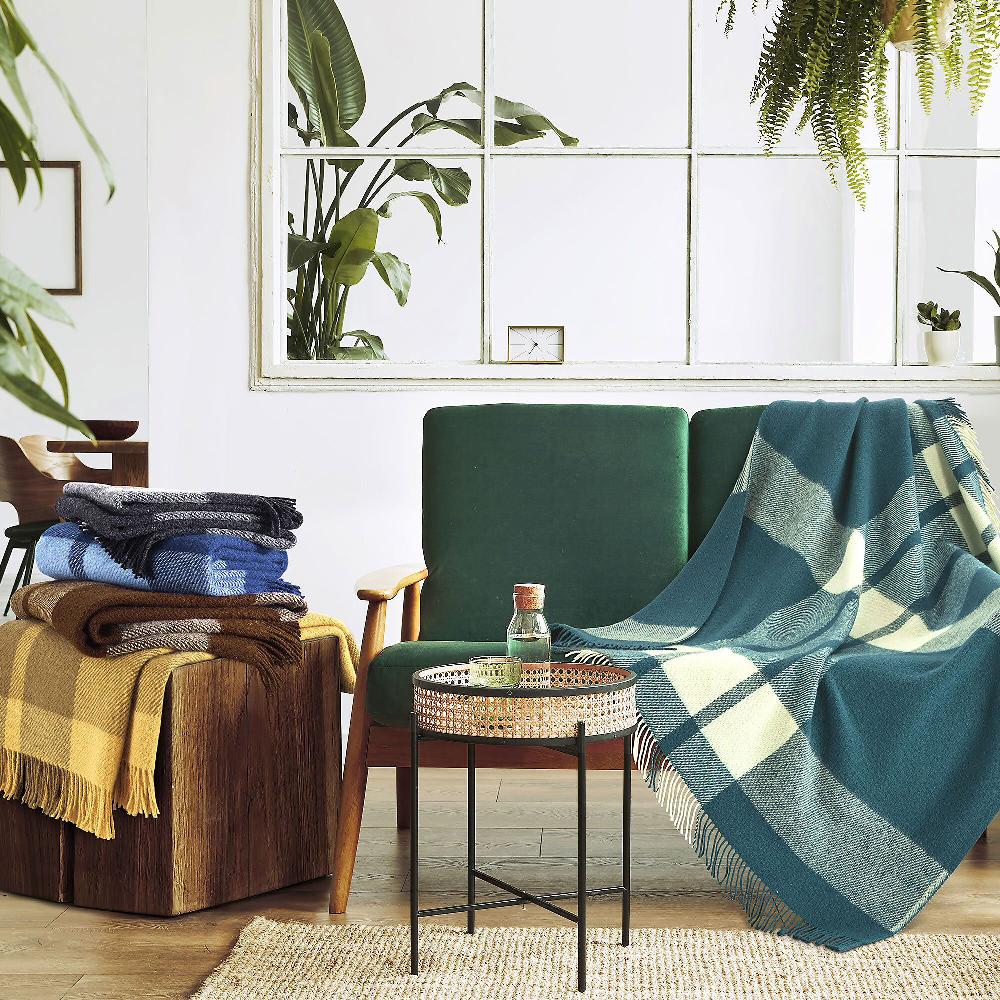 QVC Marzotto Home Plaid Bolzano In Pura Lana Vergine