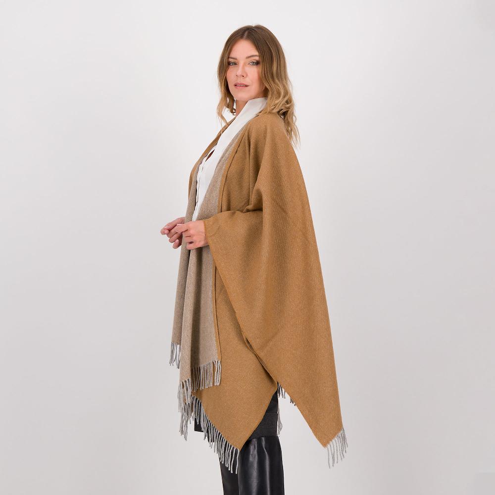 QVC Marzotto Home Poncho Double Face DIONNE In Lana Merino E Cashmere
