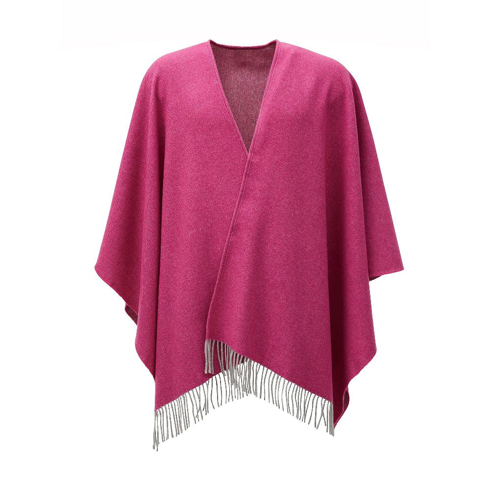 QVC Marzotto Home Poncho Double Face DIONNE In Lana Merino E Cashmere