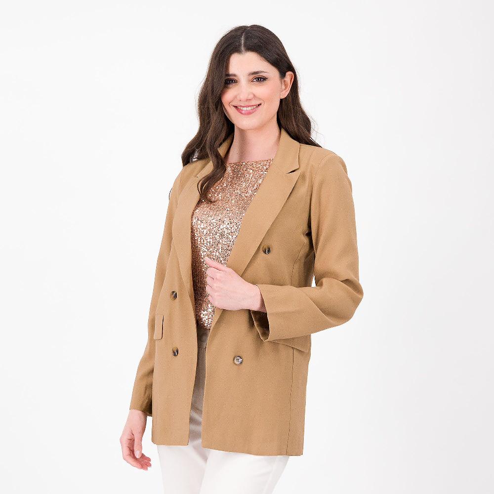 QVC Matilde Design Blazer in twill di viscosa Linea destrutturata Made in Italy