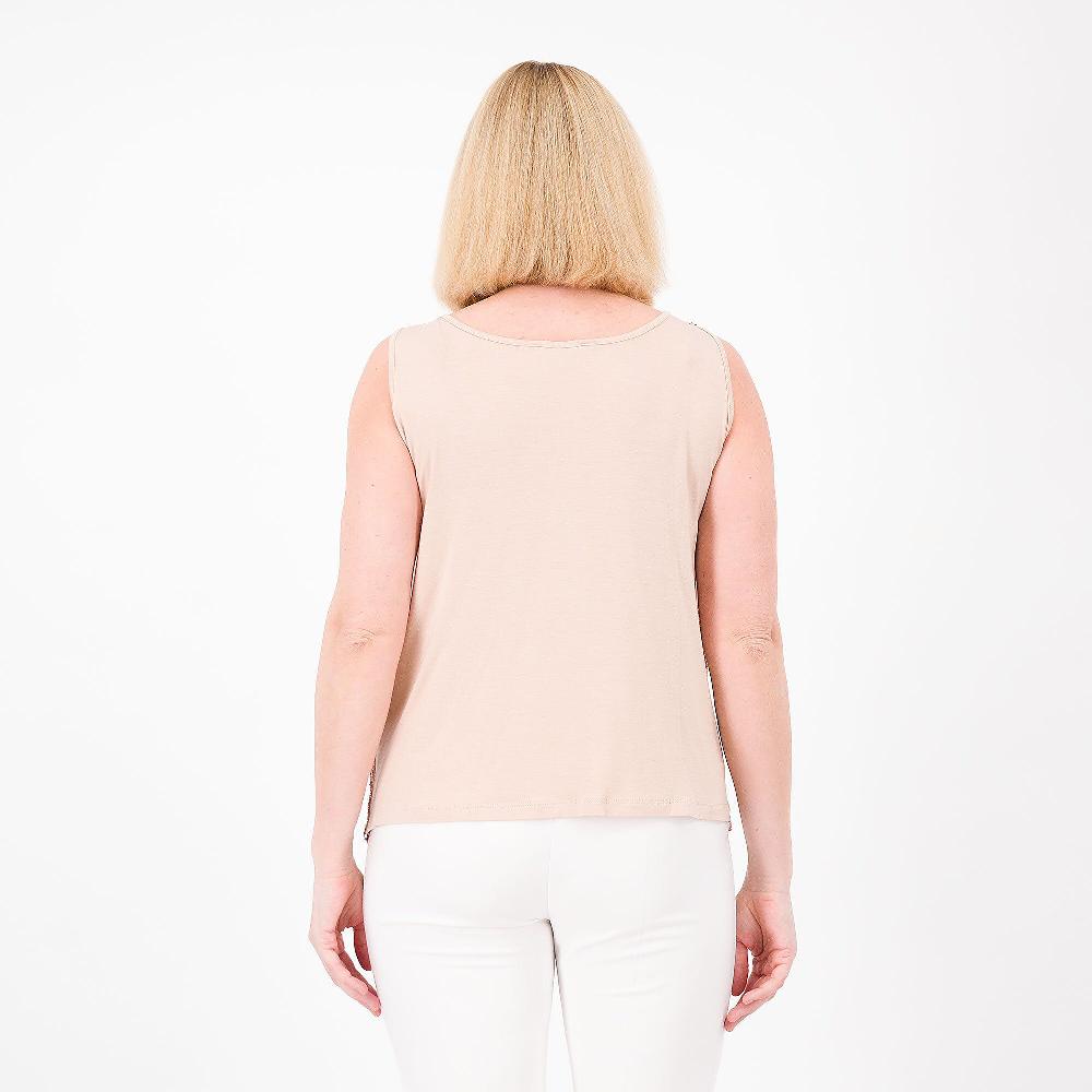 QVC Matilde Design Blusa In Jersey Di Viscosa Dietro E Paillettes Davanti Made In Italy