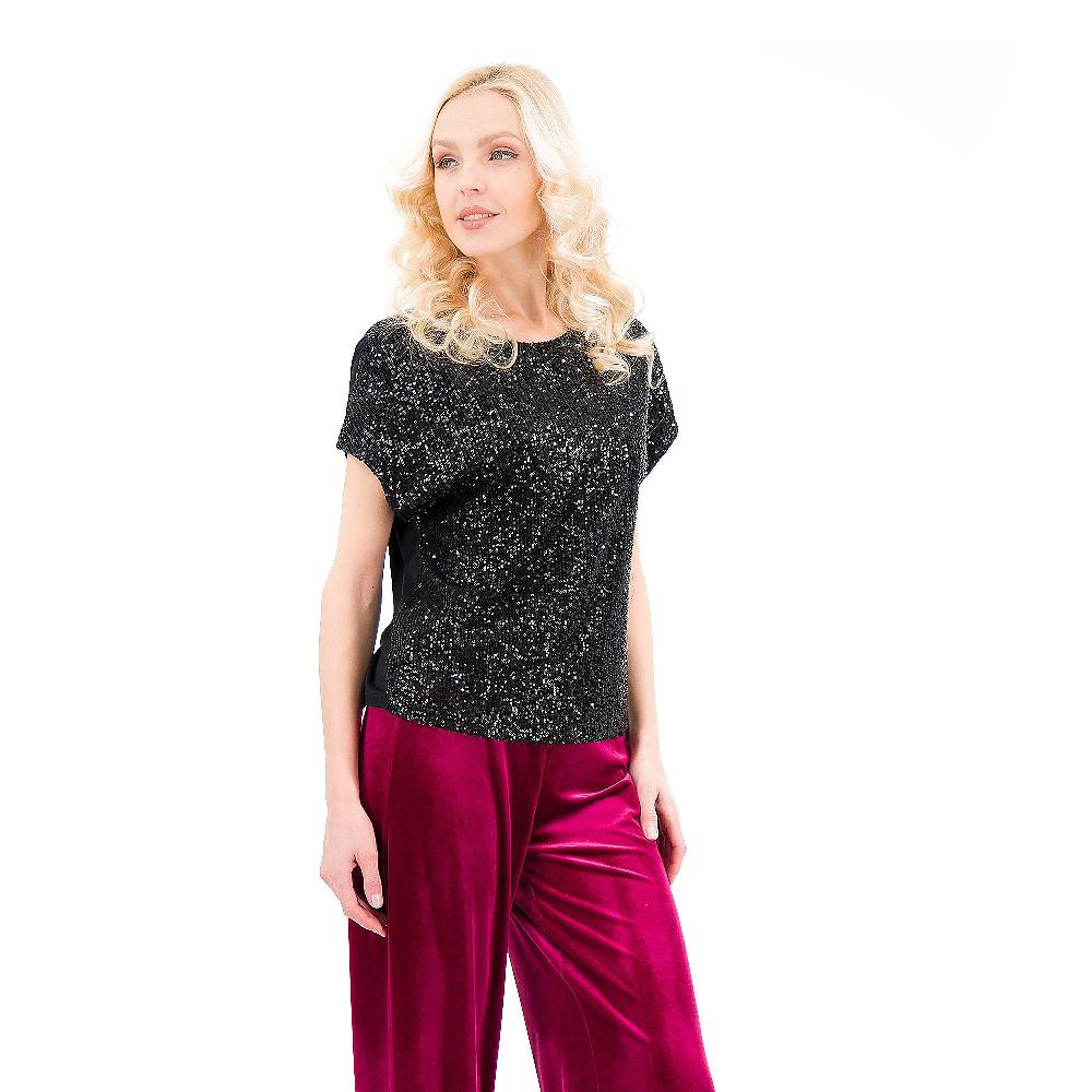 QVC Matilde Design Blusa in paillettes manica a kimono
