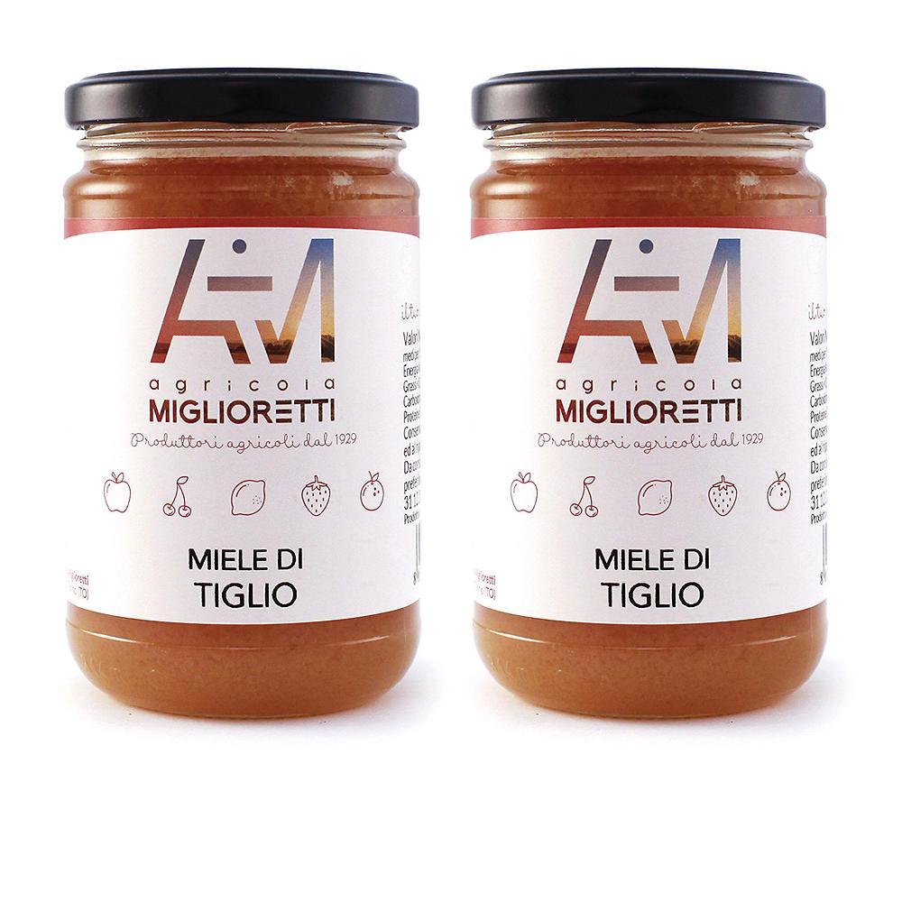 QVC Miglioretti Miele di tiglio raccolto in Piemonte (2 pezzi)