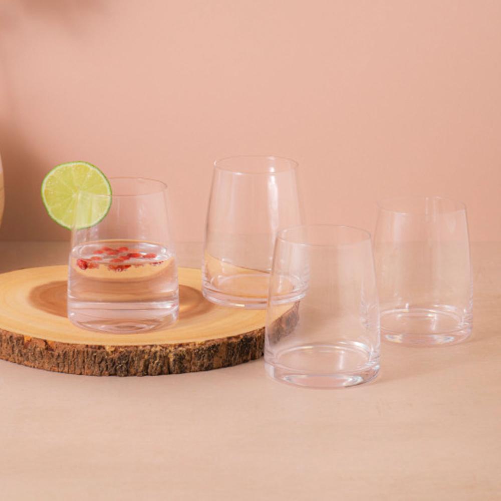 QVC Mikasa 4 bicchieri da vino in cristallo Palermo senza stelo