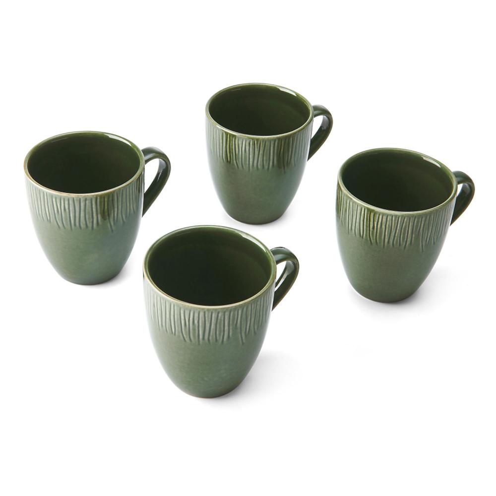 QVC Mikasa 4 tazze mug in gres Jardin capacità 420ml con smaltatura