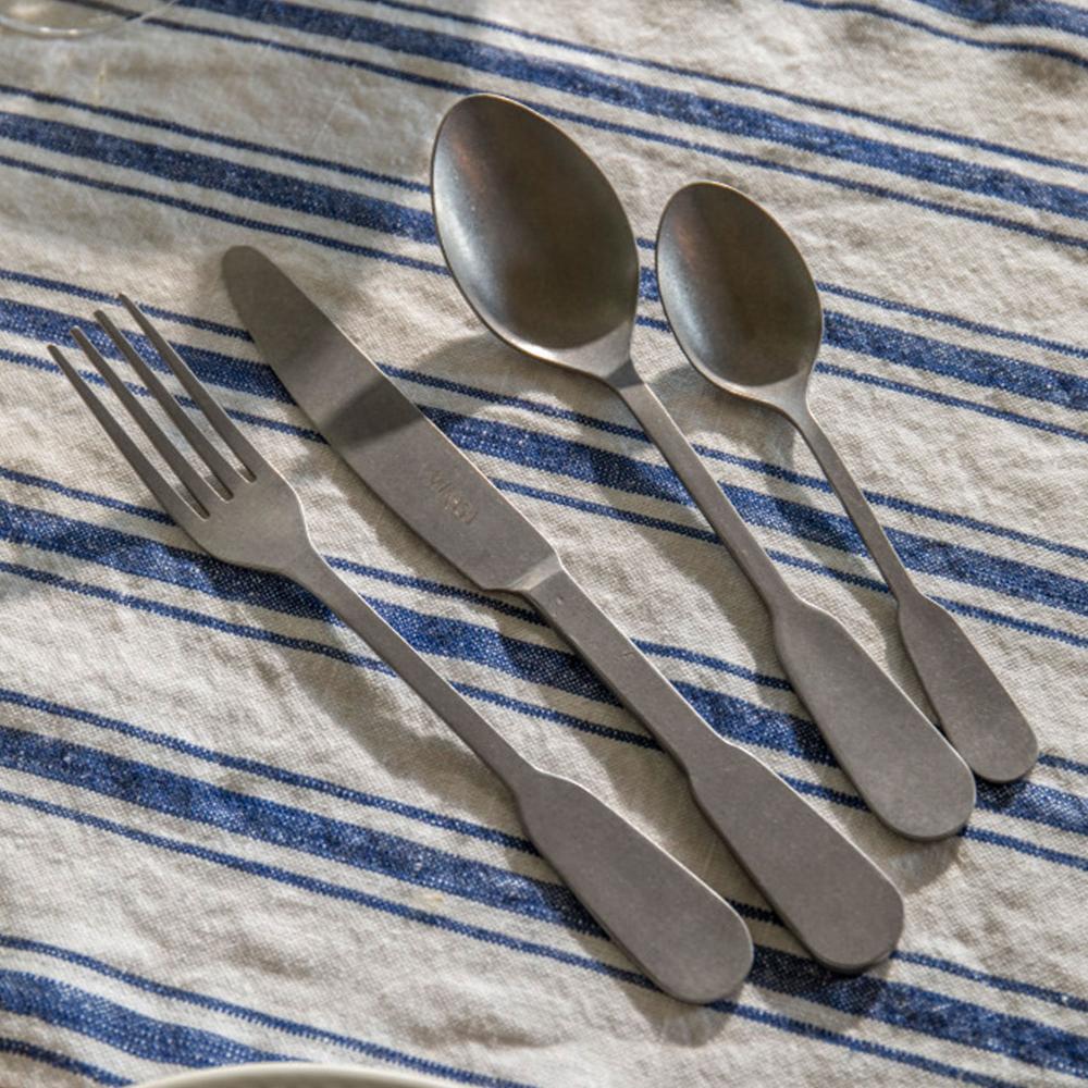 QVC Mikasa Set 16 posate in acciaio inox finitura opaca