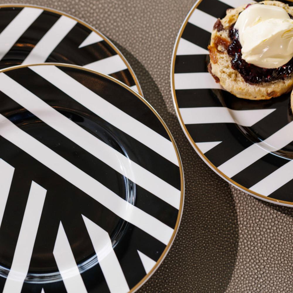 QVC Mikasa Set 4 piattini da contorno Luxe Deco diam. 20 cm