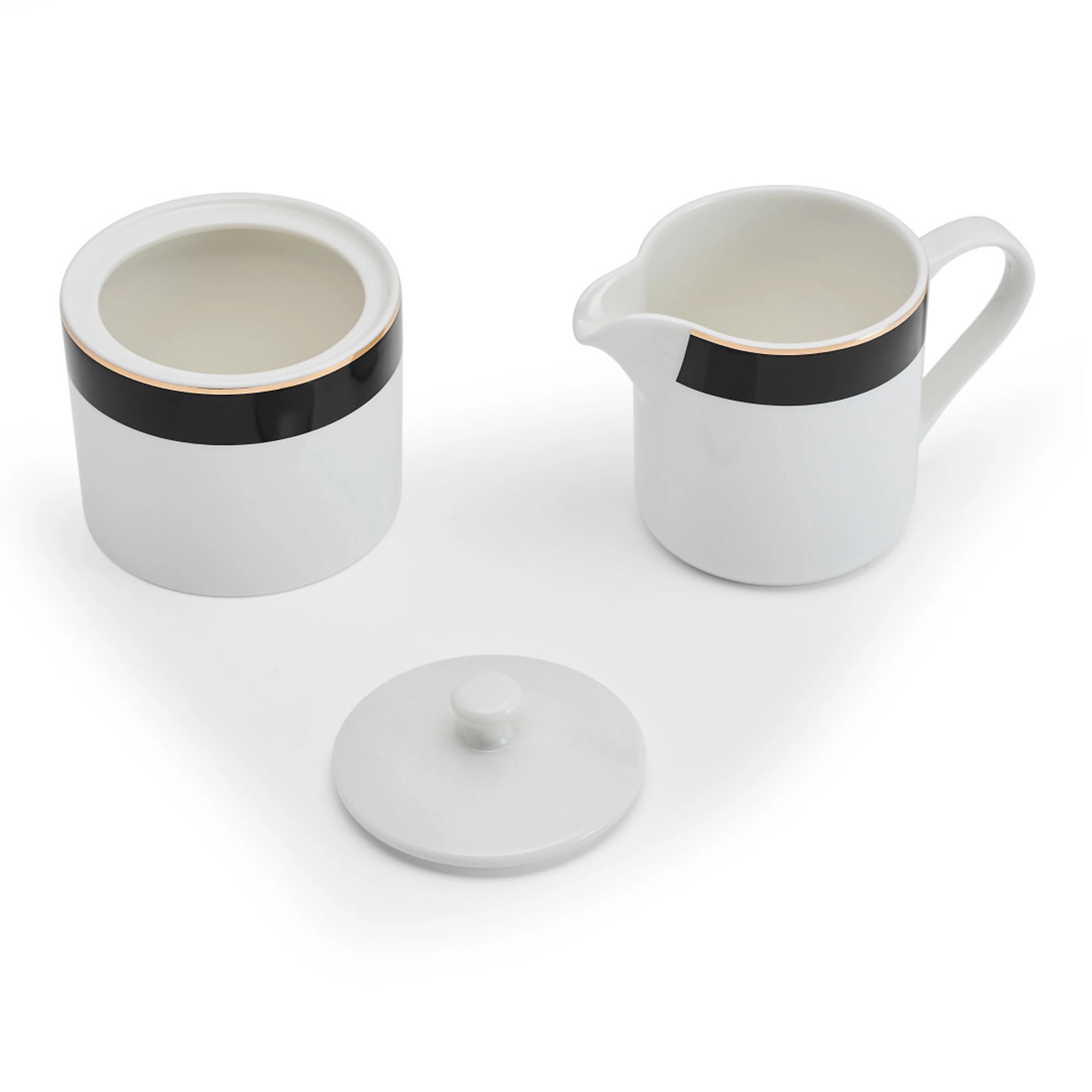 QVC Mikasa Set zuccheriera e lattiera Luxe Deco in porcellana