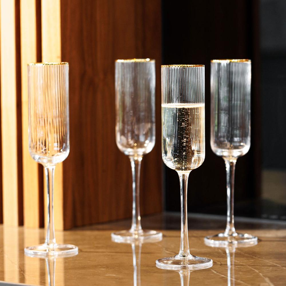 QVC Mikasa Sorrento 4 bicchieri da champagne in cristallo