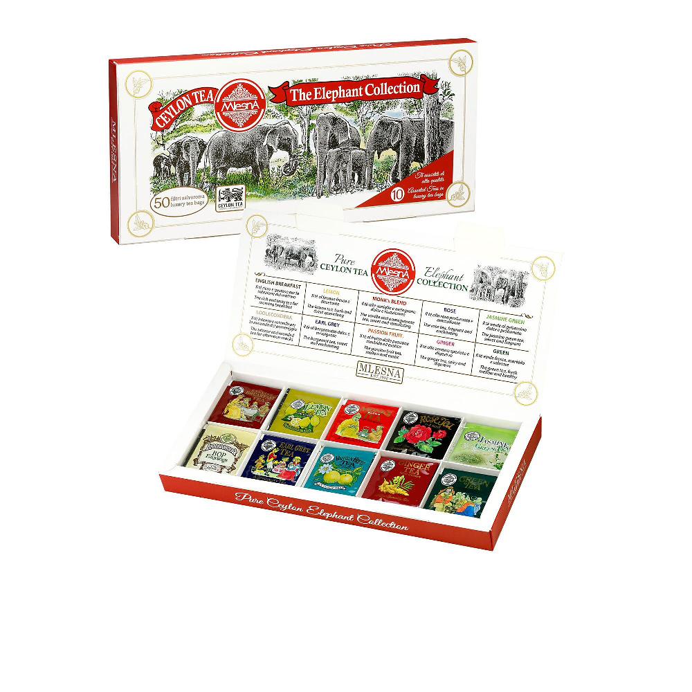 QVC Mlesna 2 Scatole Regalo: Elephant Collection+ Flavoured Tea