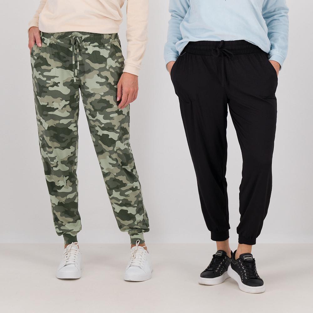 QVC Modern Soul by AnyBody 2 pantaloni jogger con elastico in vita