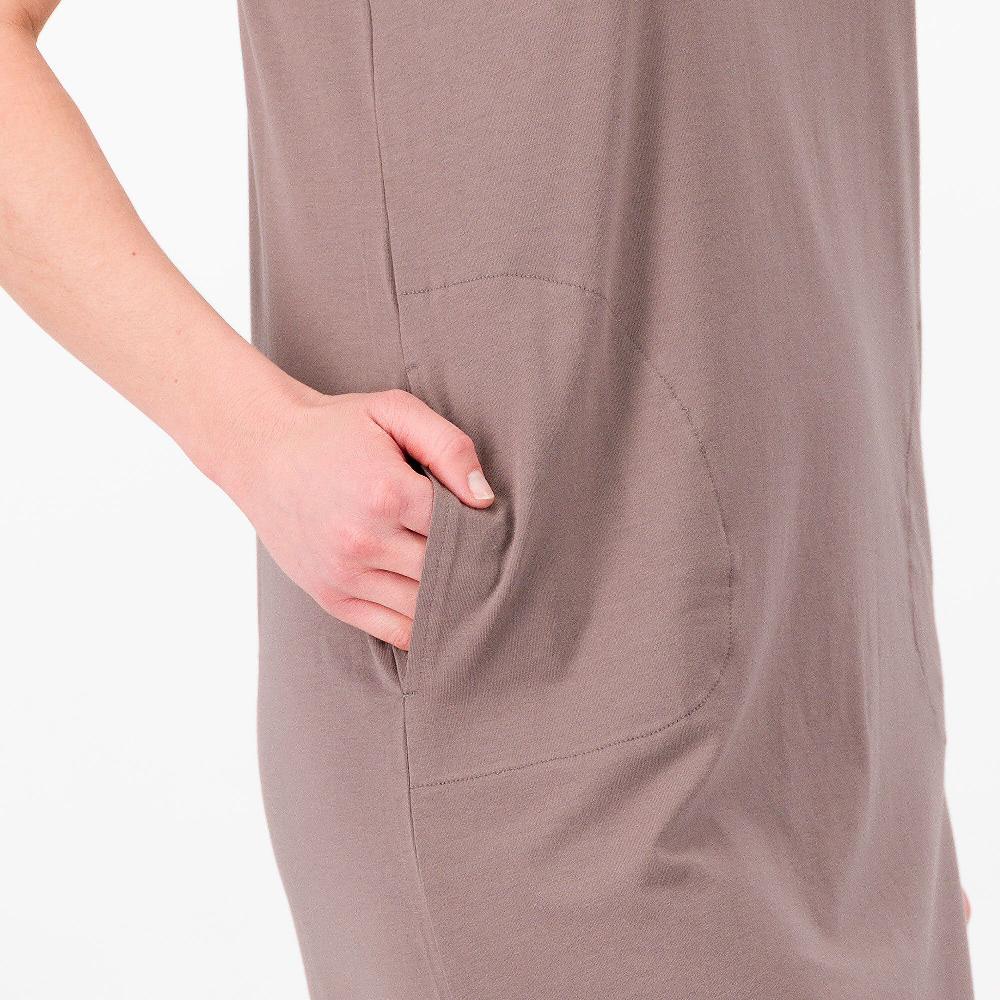 QVC Modern Soul By AnyBody Abito Lungo Smanicato Cotone E Modal Spacchi Al Fondo