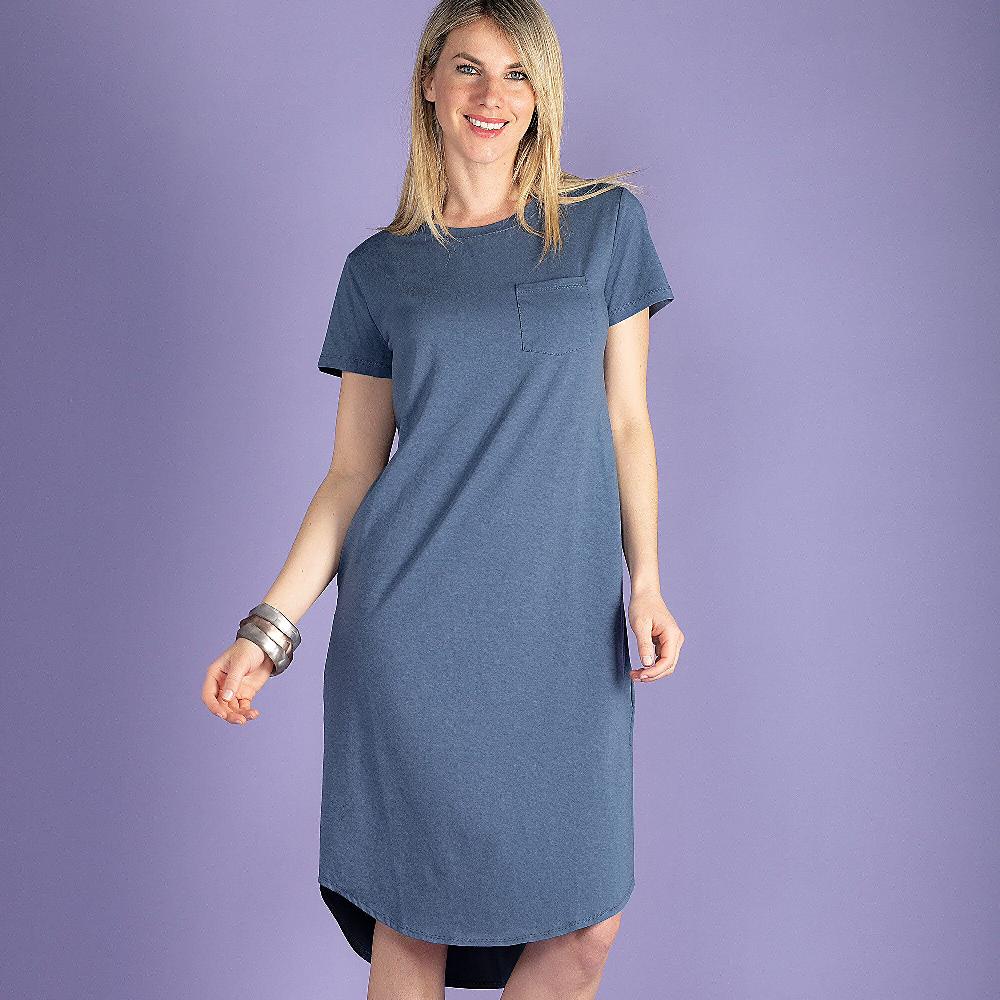 QVC Modern Soul by AnyBody Abito scollo tondo fondo stondato