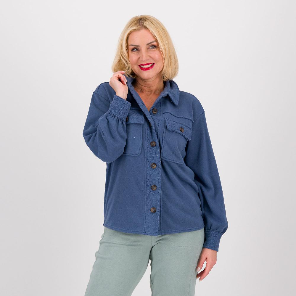 QVC Modern Soul by AnyBody Camicia in felpa con maniche lunghe