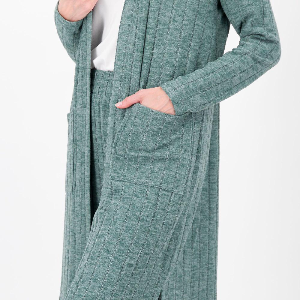 QVC Modern Soul By AnyBody Cardigan Lungo Con Manica Lunga
