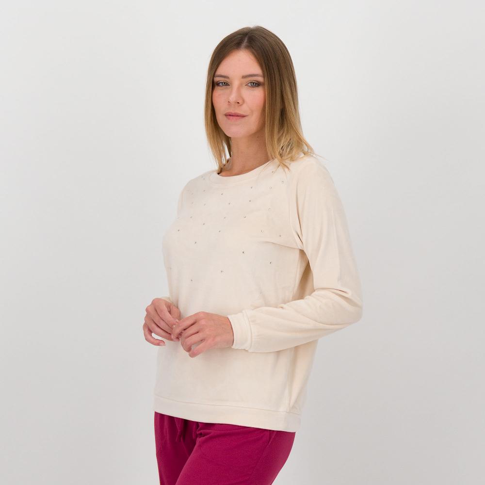 QVC Modern Soul by AnyBody Felpa in ciniglia con scollo a giro