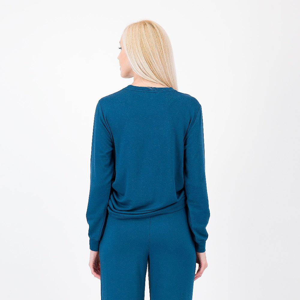 QVC Modern Soul By AnyBody Felpa Manica Lunga In Viscosa Stretch