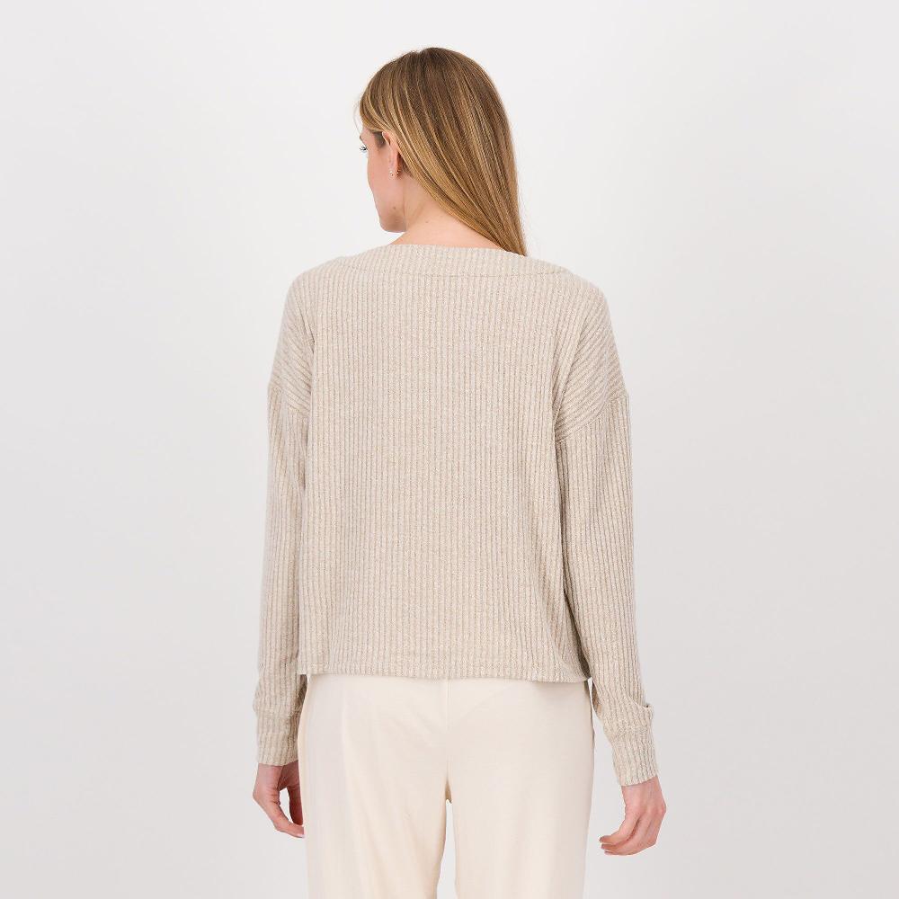 QVC Modern Soul By AnyBody Maglia A Costine Con Coulisse Al Fondo