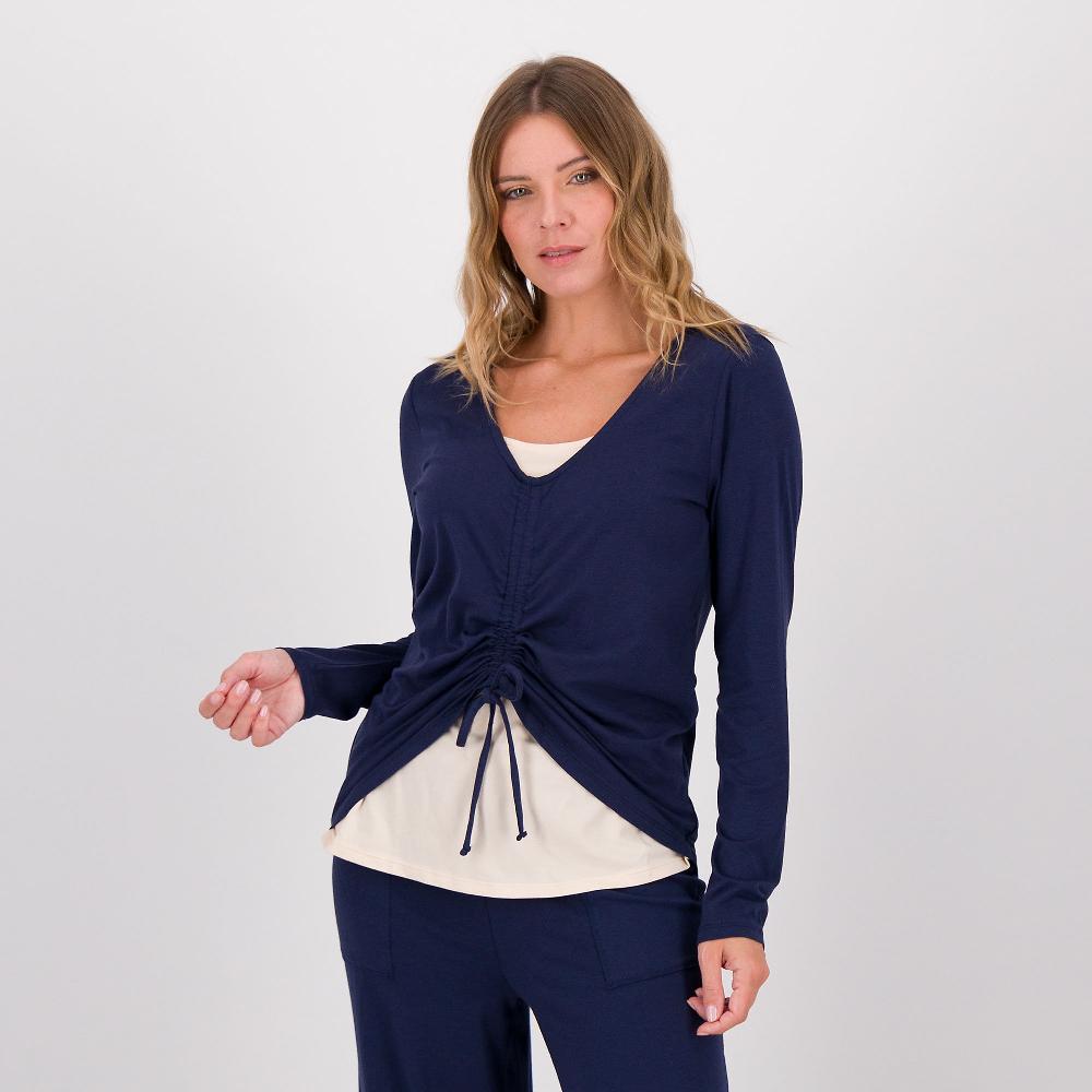 QVC Modern Soul by AnyBody Maglia con manica lunga e coulisse